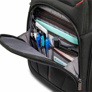 Samsonite Carrying Case (Backpack) for 12.9" to 15.6" Notebook, File, Book, Table - Black - 1680D Ballistic Polyester, Mesh Body - Tricot Interior Material - Handle, Shoulder Strap - 1 Each