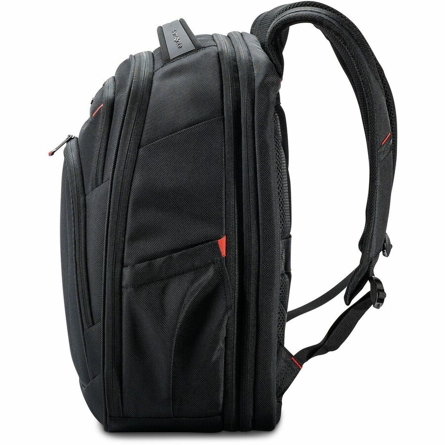 Samsonite Carrying Case (Backpack) for 12.9" to 15.6" Notebook, File, Book, Table - Black - 1680D Ballistic Polyester, Mesh Body - Tricot Interior Material - Handle, Shoulder Strap - 1 Each