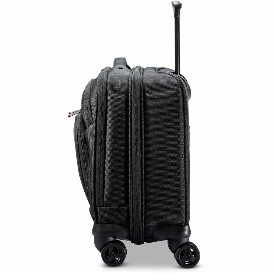 Samsonite Xenon 3.0 Travel/Luggage Case for 12.9" to 15.6" Notebook, Tablet, Accessories - Black - 1680D Ballistic Polyester Body - Tricot Interior Material - Trolley Strap, Handle - 1 Each