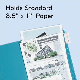 U-Eco Hanging File Folders, Letter Size, 1/5-Cut Tabs, Assorted, 12/Pack