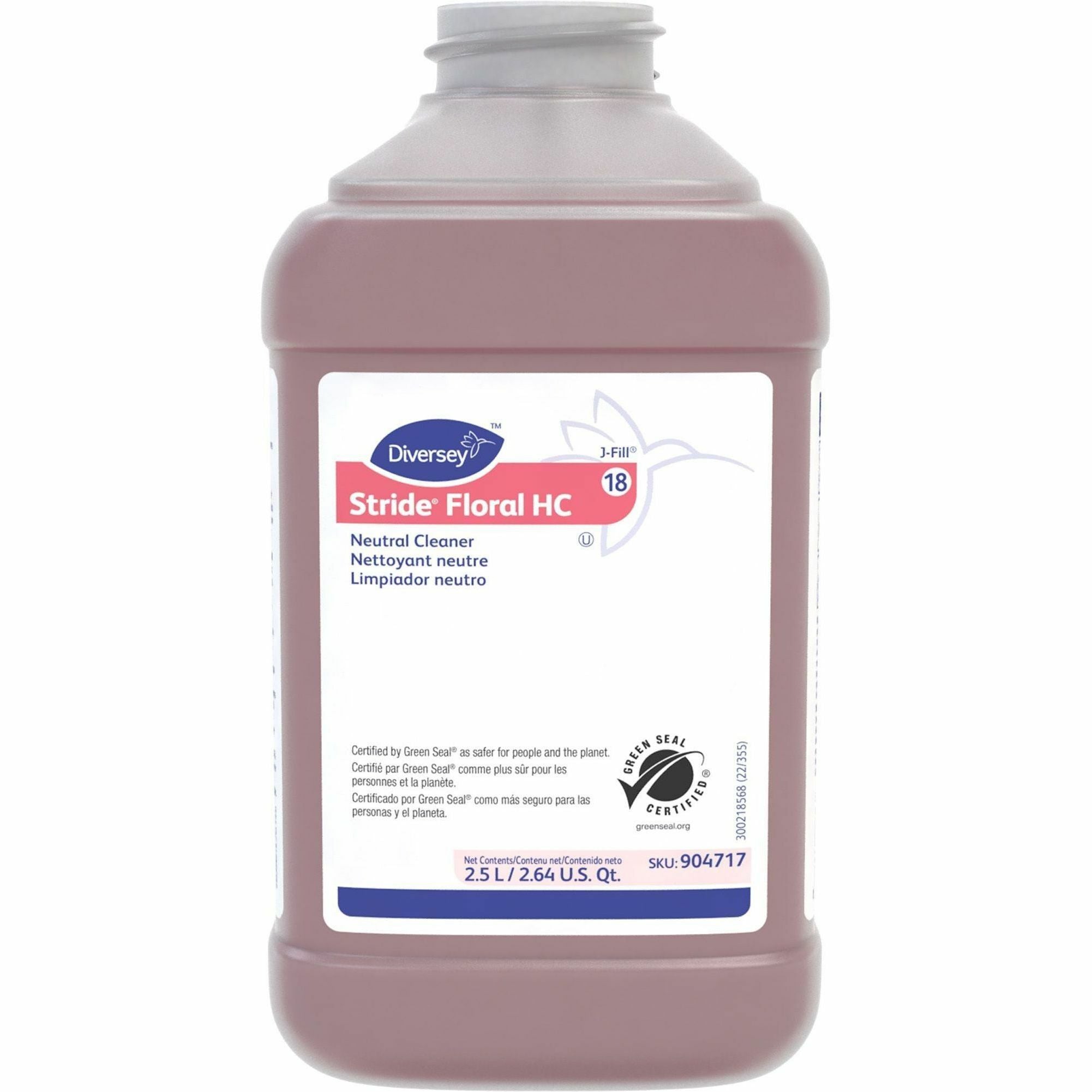diversey-stride-floral-hc-neutral-cleaner-concentrate-845-fl-oz-26-quart-floral-scent-2-carton-rinse-free-non-alkaline-film-free-low-foaming-pleasant-scent-kosher-red_dvo904717 - 2
