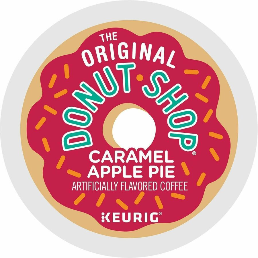 Donut Shop K-Cup Caramel Apple Pie Coffee - Compatible with Keurig Brewer - Light - 24 / Box