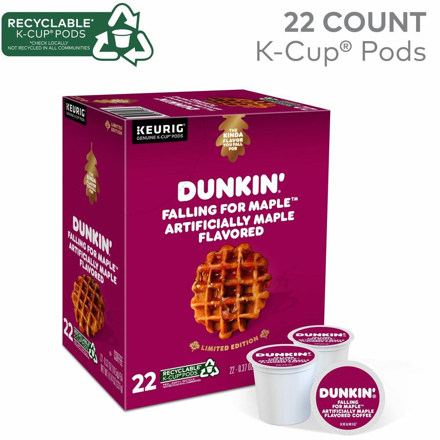 dunkin-donuts-k-cup-falling-for-maple-artificially-maple-flavored-coffee-compatible-with-keurig-brewer-medium-22-box_gmt1478 - 5