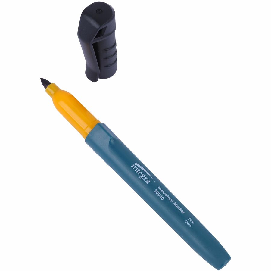 Integra Industrial Markers - Fine Marker Point - Black - 12 / Box
