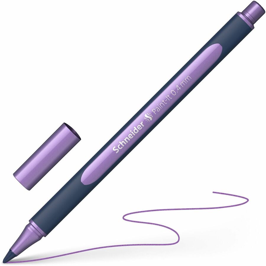 schneider-metallic-rollerball-pens-04-mm-pen-point-size-assorted-metallic-bioplastic-barrel-8-pack_redml05011502 - 2