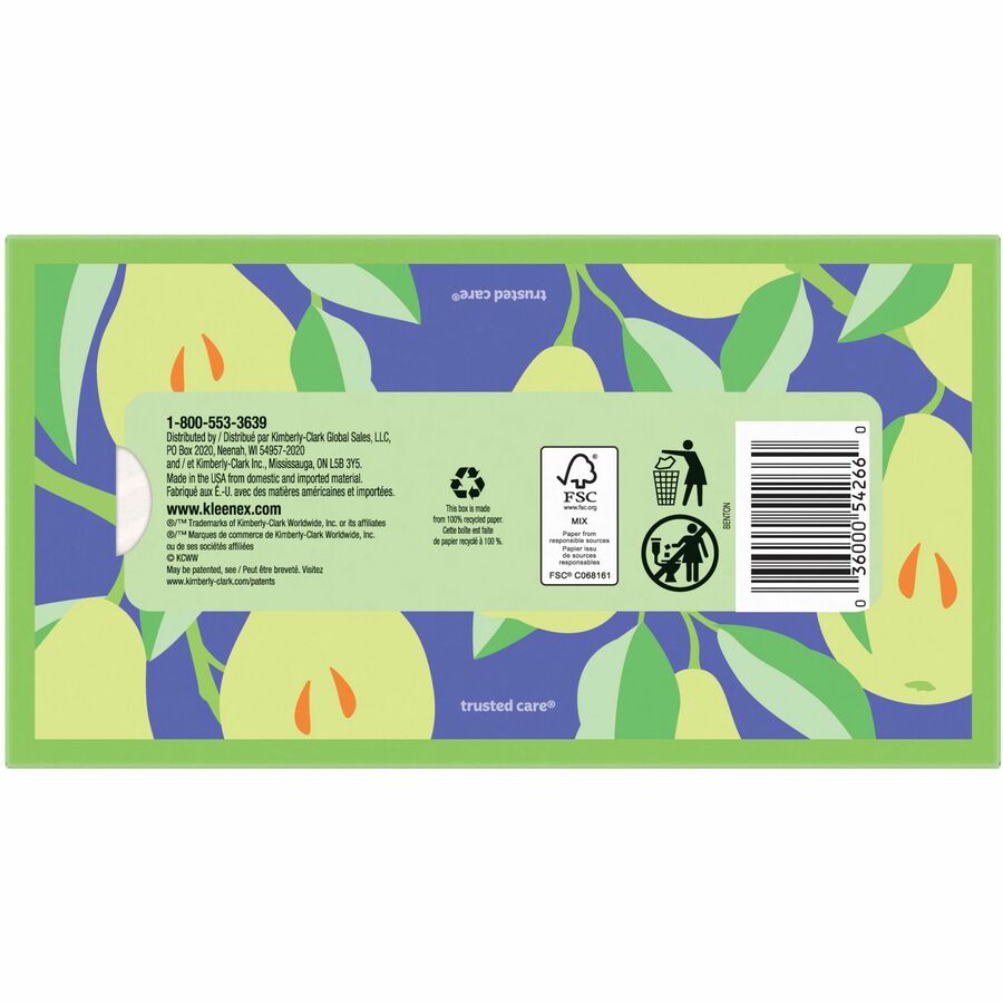 Kimberly-Clark Professional Trusted Care Tissues - 2 Ply - White - Wood Pulp - Soft, Absorbent, Thick - For Face - 160 Per Box - 24 / Carton