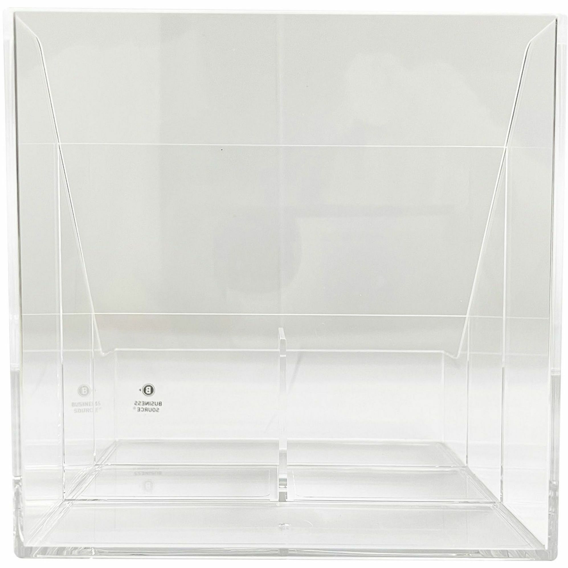 business-source-4-compartment-desktop-organizer-4-compartments-55-height-x-56-width-x-56-depthdesktop-durable-clear-acrylic-1-each_bsn11883 - 4