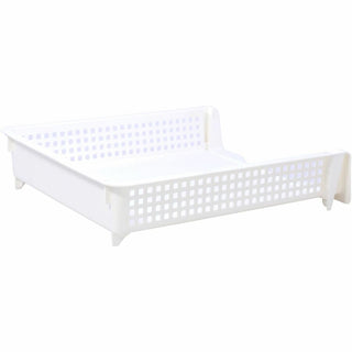 Business Source Stackable Letter Tray - Stackable, Front Loading - Black - Plastic - 1 Each