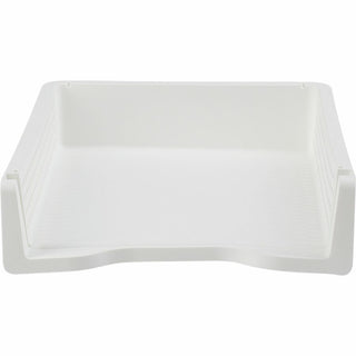 Business Source Stackable Letter Tray - Stackable, Front Loading - Black - Plastic - 1 Each