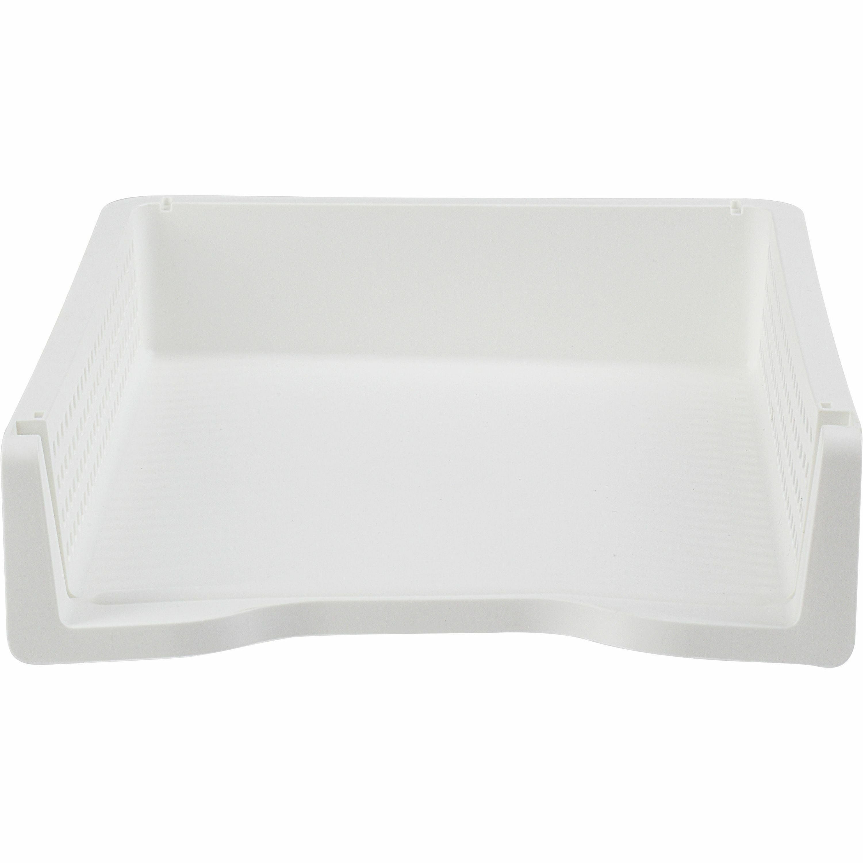 business-source-stackable-letter-tray-stackable-front-loading-black-plastic-1-each_bsn42570 - 2