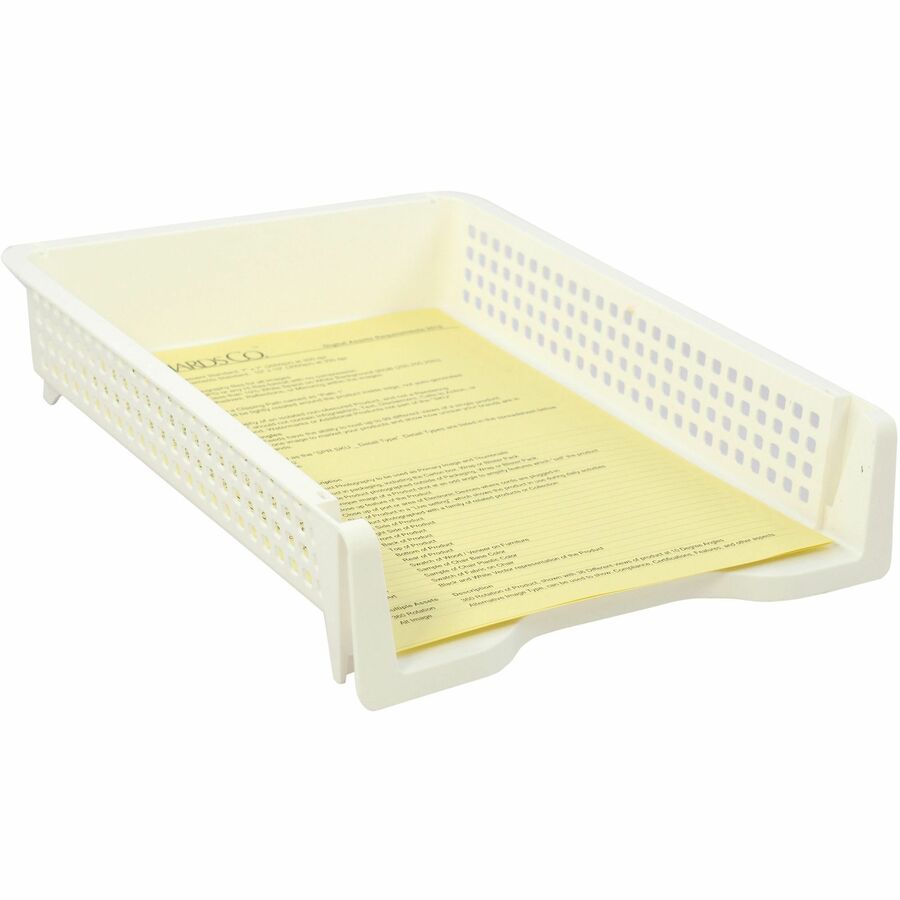 business-source-stackable-letter-tray-stackable-front-loading-black-plastic-1-each_bsn42570 - 6