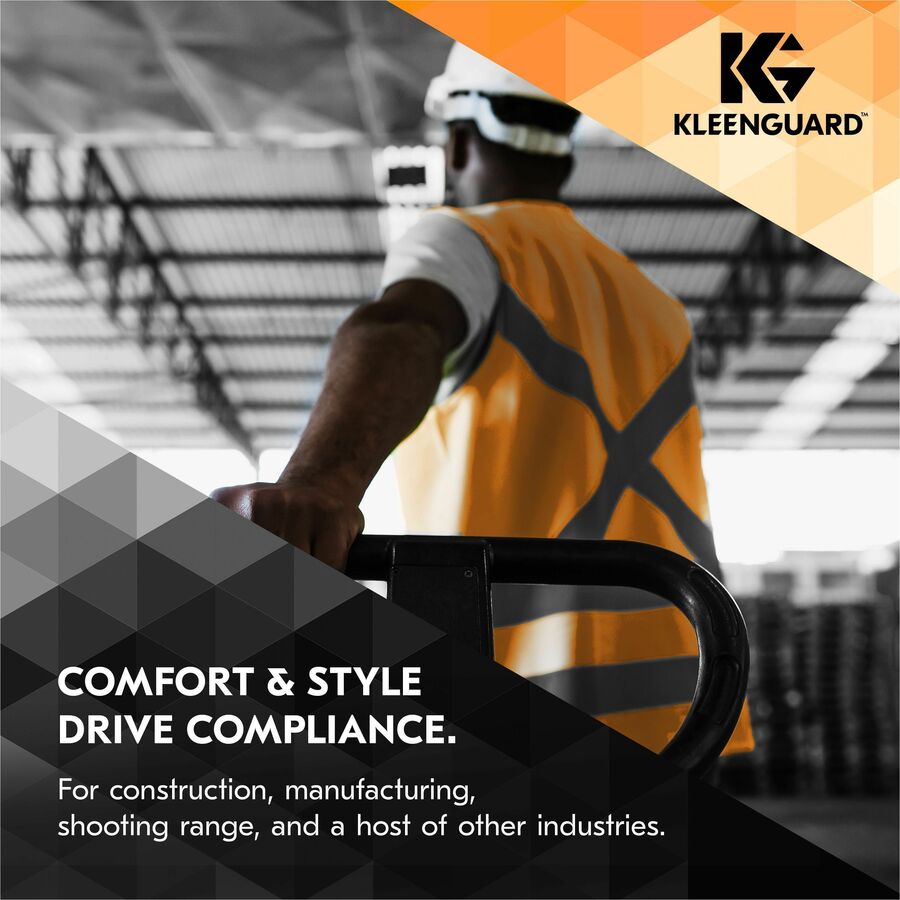 Kleenguard Maverick Safety Eyewear - Recommended for: Eye - Universal Size - UVA, UVB, UVC Protection - Polycarbonate - Durable, Lightweight, Wraparound Frame, Comfortable, Anti-fog, Anti-scratch, Impact Resistant - 12 / Box