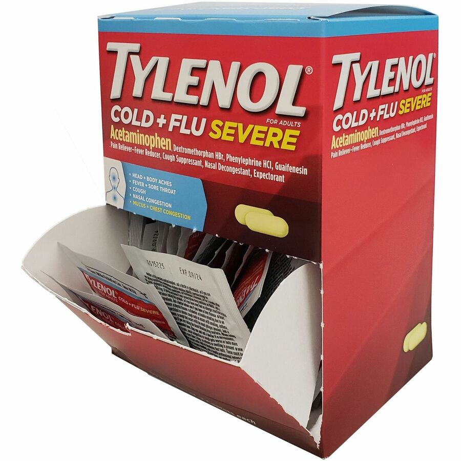 Tylenol Cold & Flu Severe Single-Dose Packets - For Tylenol Cold, Flu, Fever, Body Ache, Pain, Headache, Sore Throat, Nasal Congestion, Cough - 30 / BoxPacket - 4