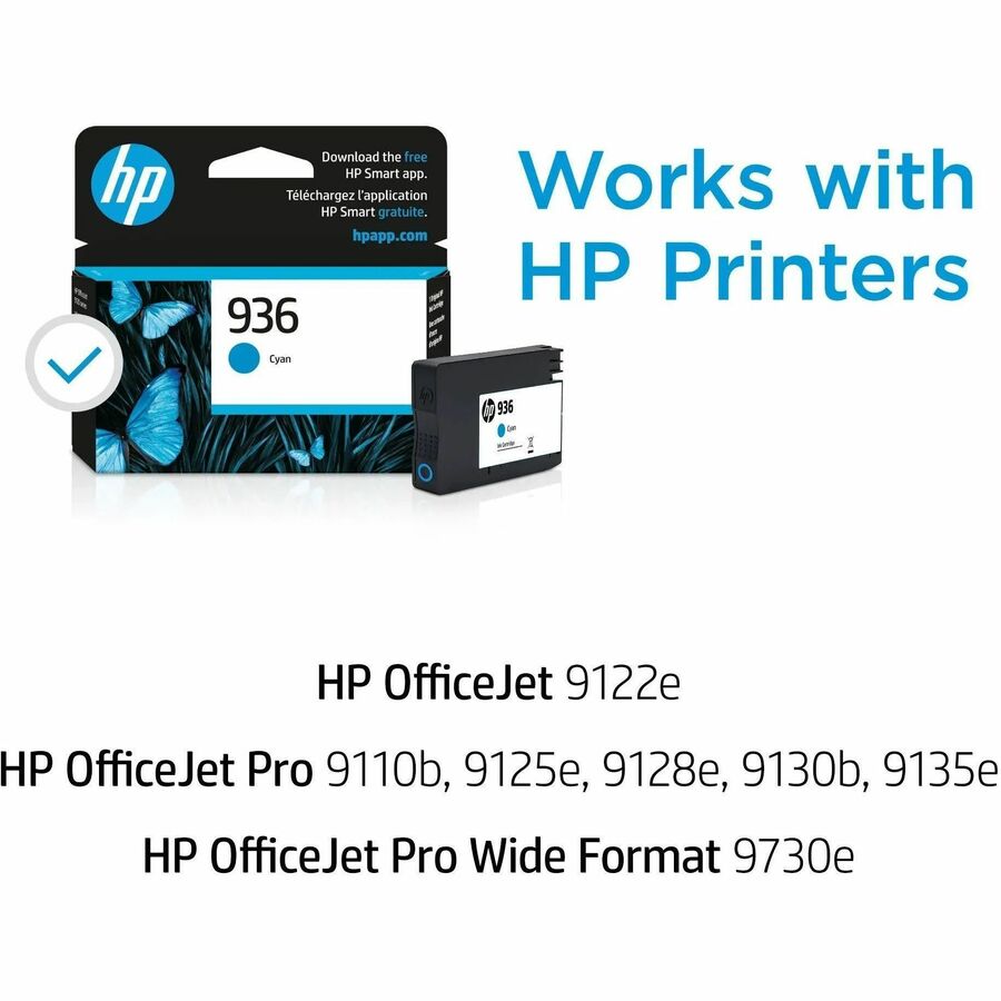 HP 936 Original Inkjet Ink Cartridge - Cyan Pack