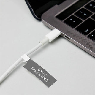 Avery Cable Labels, P-Style, 1.02" x 3.3" , 300 Total (61540) - Waterproof - 1 1/64" Width x 3 19/64" Length - Permanent Adhesive - P-shaped - Laser - White - Film - 30 / Sheet - 10 Total Sheets - 300 Total Label(s) - Durable, Uncoated, Chlorine
