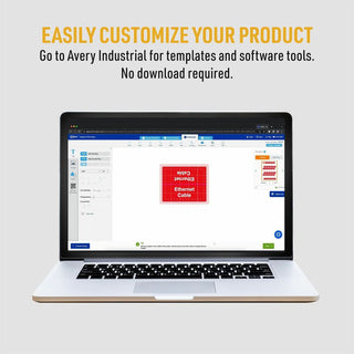 Avery Cable Labels, T-Style, 1.25" x 2" , 300 Total (61539) - Waterproof - 1 1/4" Width x 2" Length - Permanent Adhesive - T-shaped - Inkjet, Laser - White - Film - 30 / Sheet - 10 Total Sheets - 300 Total Label(s) - Durable, Uncoated, Chlorine-