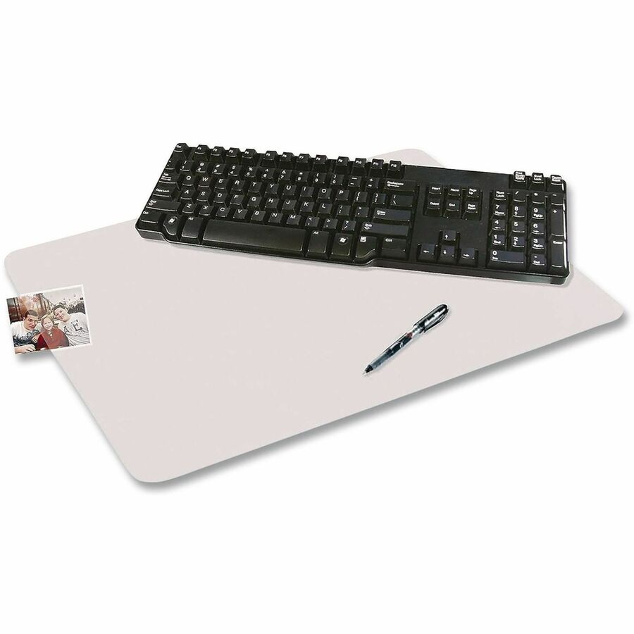 Eco-Clear Desk Pad with Antimicrobial Protection, 19 x 24, Clear