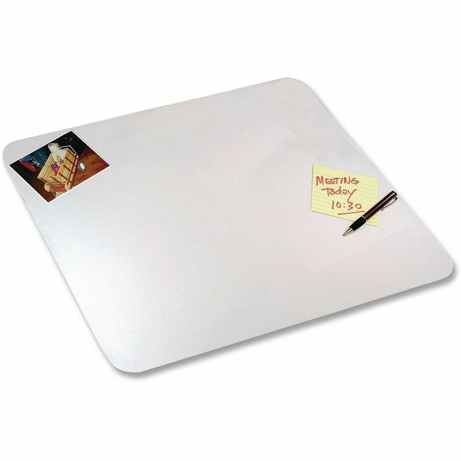 Eco-Clear Desk Pad with Antimicrobial Protection, 19 x 24, Clear