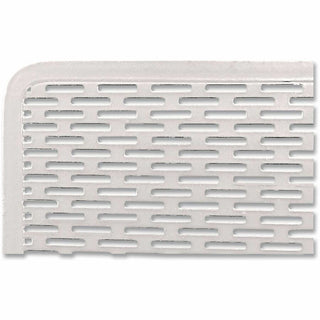 Urban Collection Punched Metal File Sorter, 3 Sections, Letter Size Files, 8" x 8" x 7.25", White