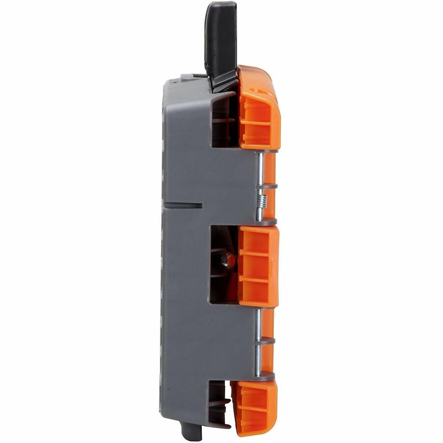 Folding Step Stool, 1-Step, 300 lb Capacity, 8.5" Working Height, Orange/Gray