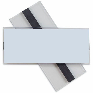 Clear Magnetic Label Holders, Side Load, 6 x 2.5, 10/Pack