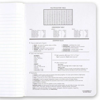 Square Deal Composition Book, 3-Subject, Wide/Legal Rule, Black Cover, (100) 9.75 x 7.5 Sheets, 12/Pack