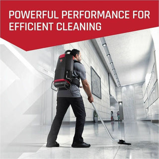 HVRPWR 40V Cordless Backpack Vacuum, Battery Sold Separately, 6 qt Tank Capacity, Black/Red