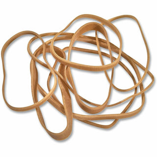 Rubber Bands, Size 54 (Assorted), Assorted Gauges, Beige, 4 oz Box