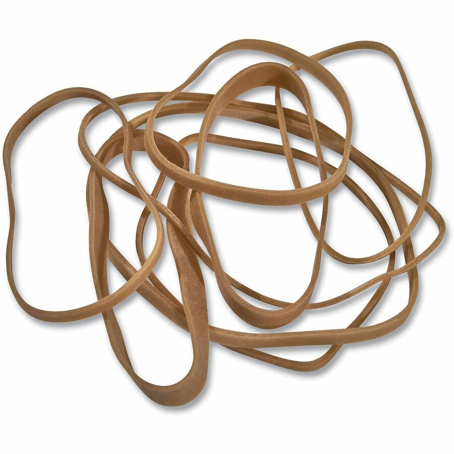 Rubber Bands, Size 54 (Assorted), Assorted Gauges, Beige, 1 lb Box