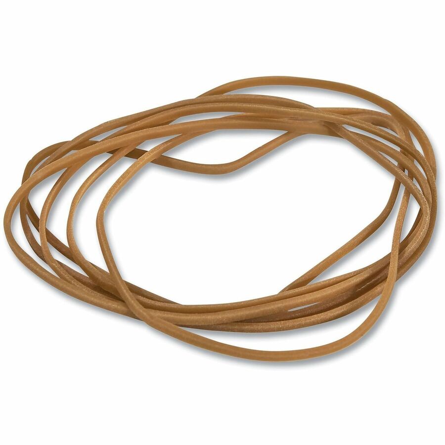 Rubber Bands, Size 19, 0.04" Gauge, Beige, 1 lb Bag, 1,240/Pack