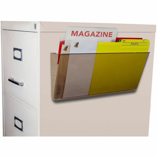 Unbreakable Magnetic Wall File, Legal/Letter Size, 16" x 4" x 7", Smoke