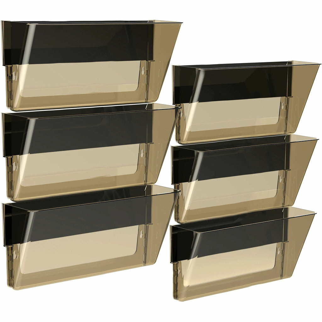 Unbreakable Magnetic Wall File, Legal/Letter Size, 16" x 4" x 7", Smoke