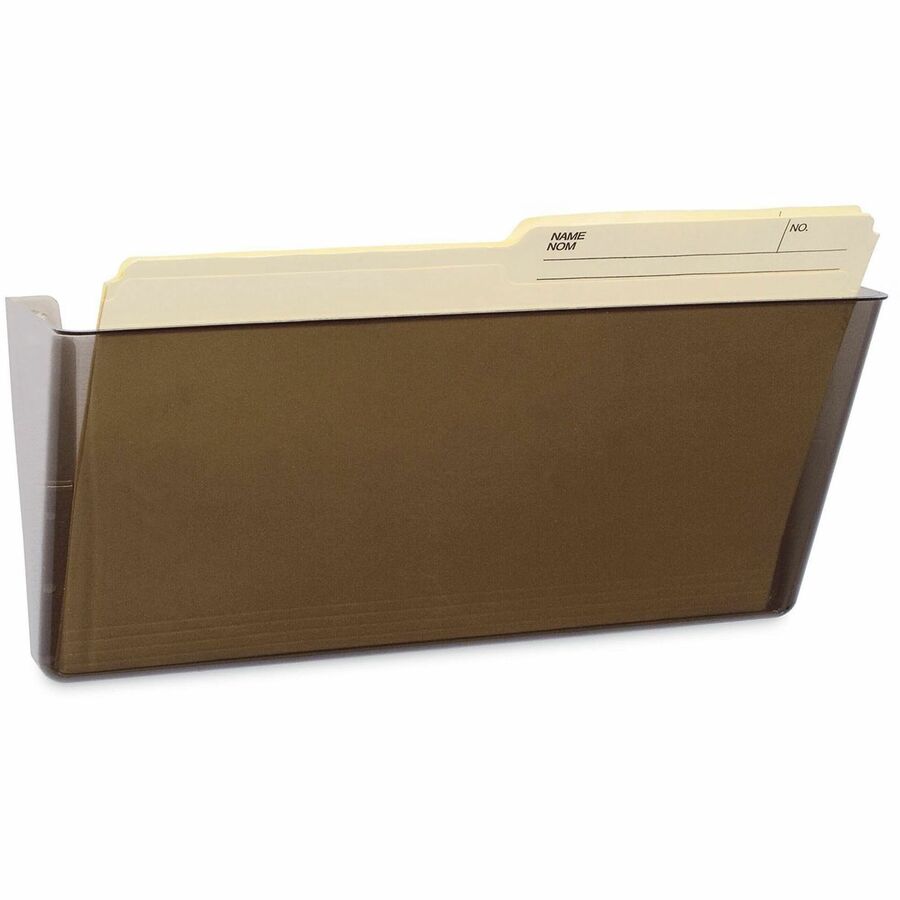 Unbreakable Magnetic Wall File, Legal/Letter Size, 16" x 4" x 7", Smoke