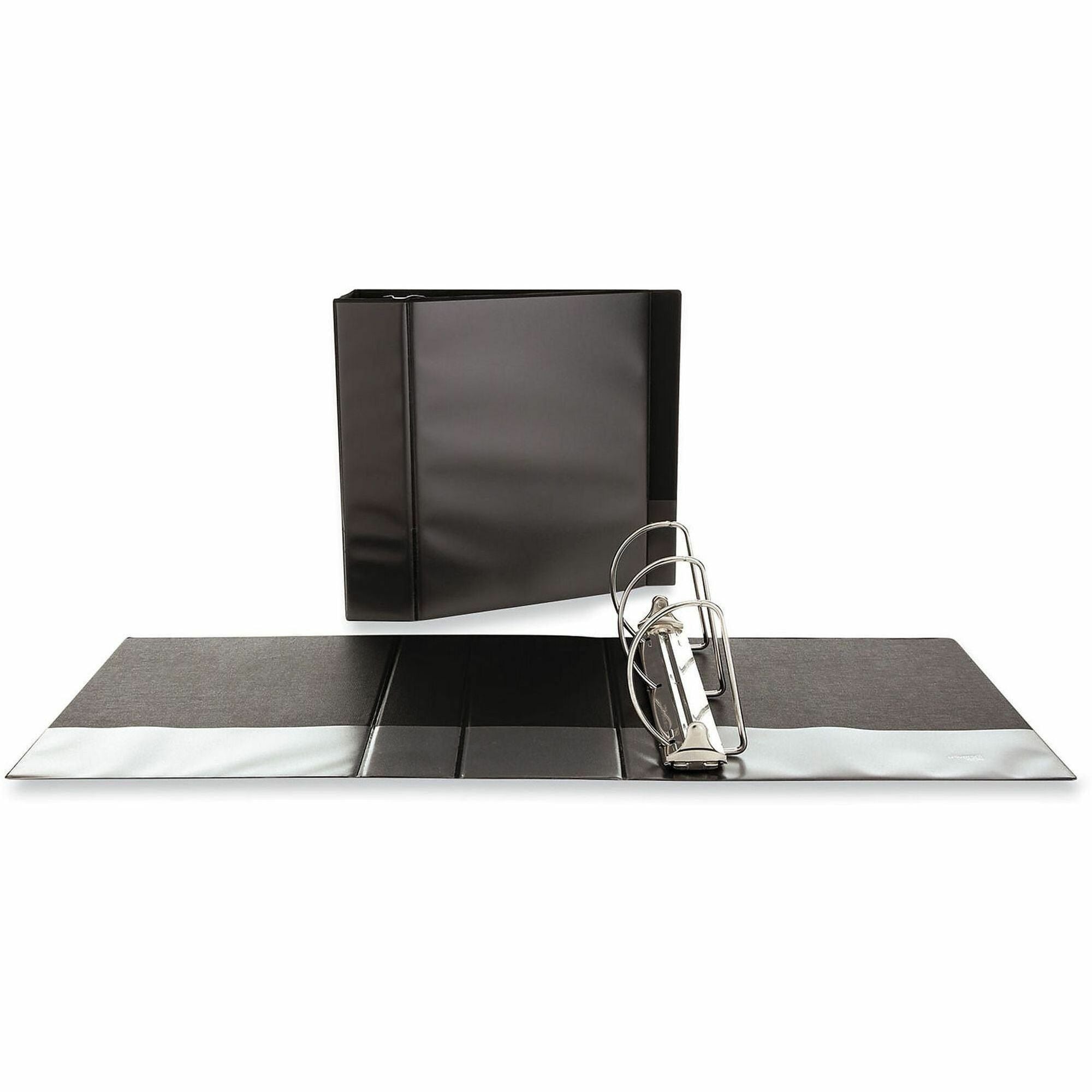 Slant D-Ring View Binder, 3 Rings, 5" Capacity, 11 x 8.5, Black