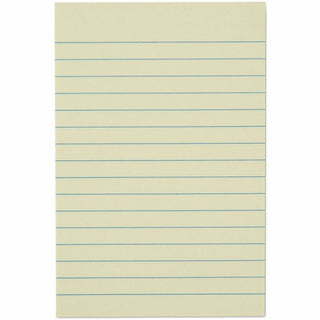 Recycled Self-Stick Note Pads, Note Ruled, 4" x 6", Yellow, 100 Sheets/Pad, 12 Pads/Pack