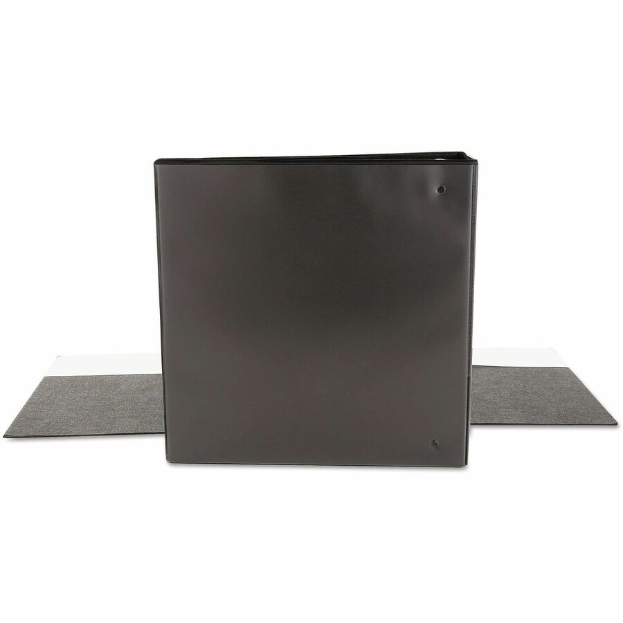 Economy Round Ring View Binder, 3 Rings, 2" Capacity, 11 x 8.5, Black