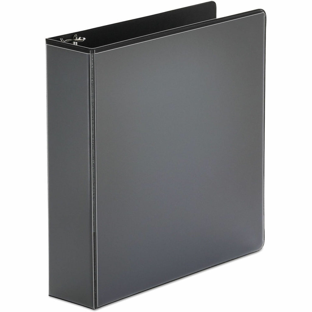 Economy Round Ring View Binder, 3 Rings, 2" Capacity, 11 x 8.5, Black