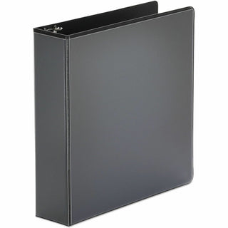 Economy Round Ring View Binder, 3 Rings, 2" Capacity, 11 x 8.5, Black