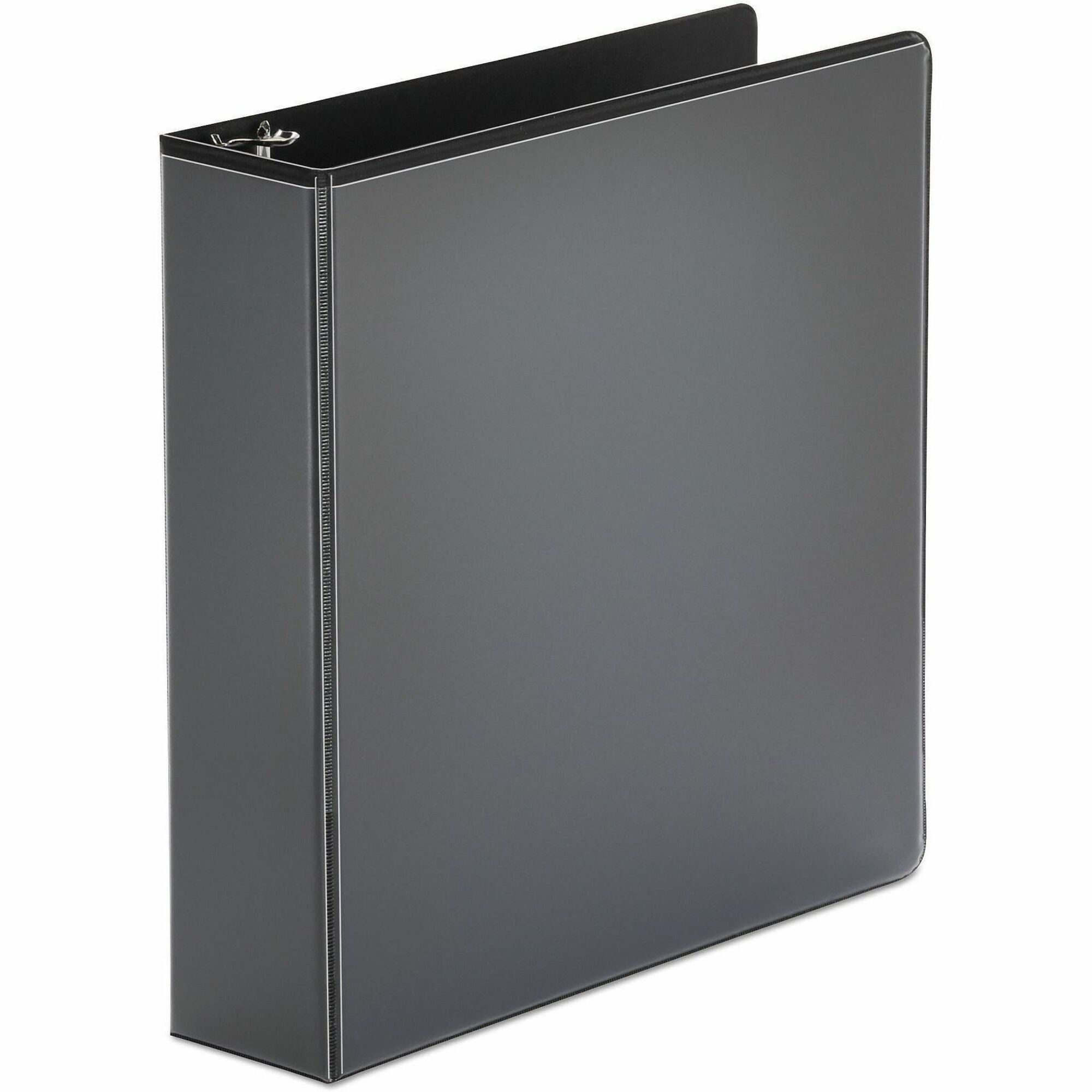 Economy Round Ring View Binder, 3 Rings, 2" Capacity, 11 x 8.5, Black