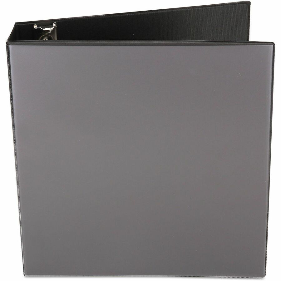 Economy Round Ring View Binder, 3 Rings, 2" Capacity, 11 x 8.5, Black