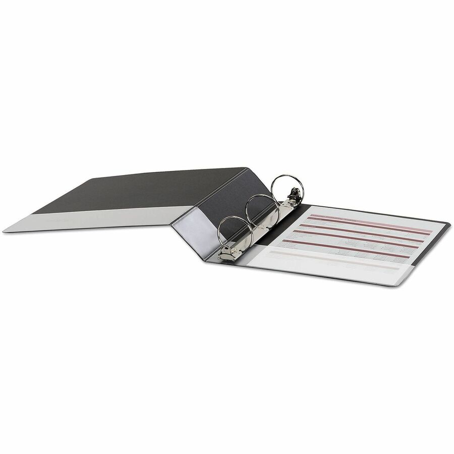 Economy Round Ring View Binder, 3 Rings, 2" Capacity, 11 x 8.5, Black
