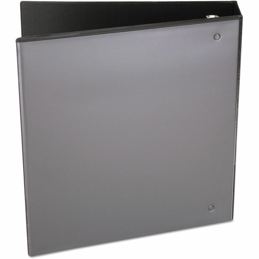 Economy Round Ring View Binder, 3 Rings, 2" Capacity, 11 x 8.5, Black