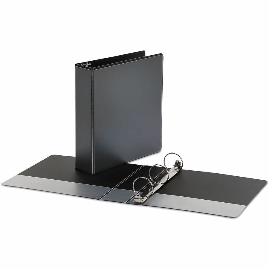 Economy Round Ring View Binder, 3 Rings, 2" Capacity, 11 x 8.5, Black