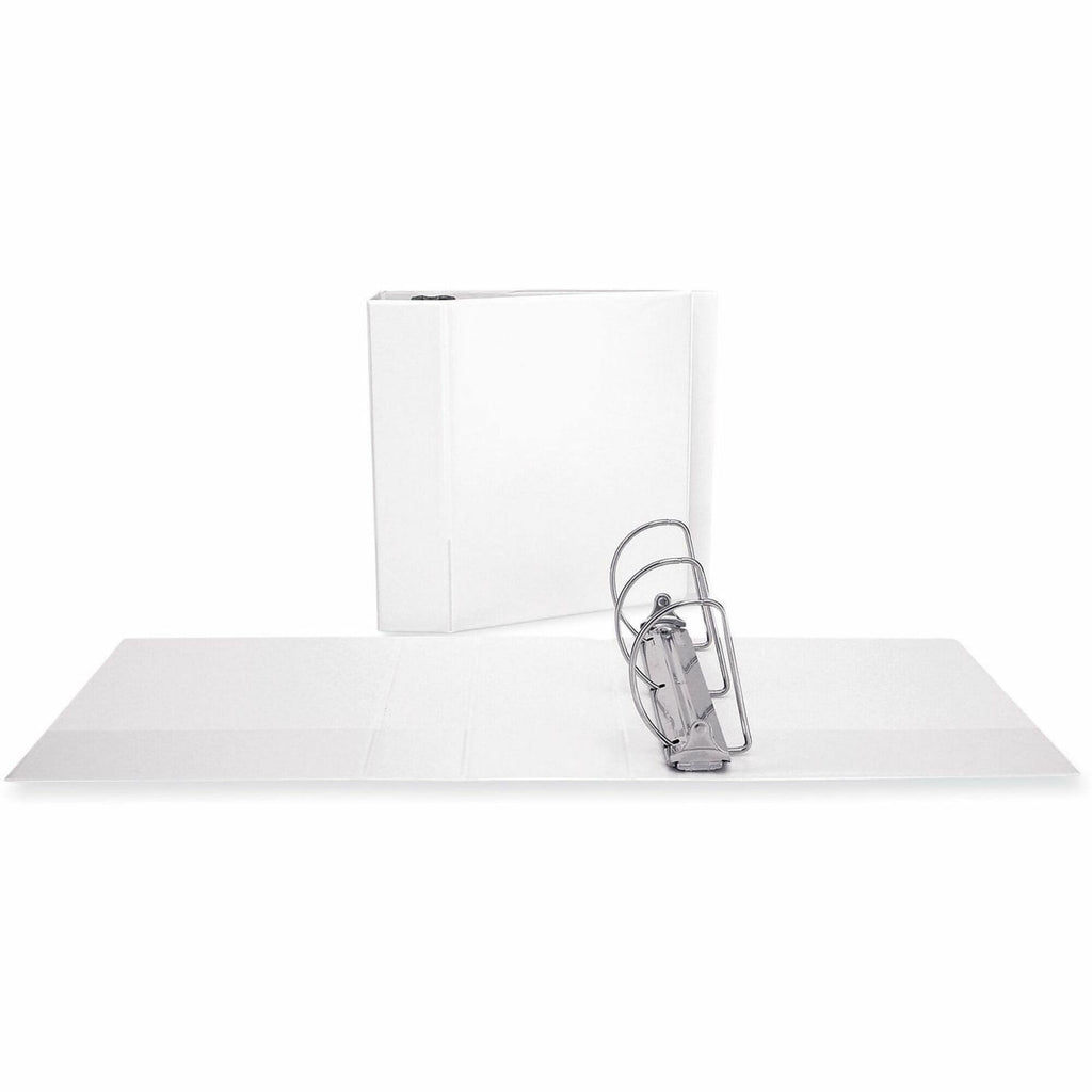 Slant D-Ring View Binder, 3 Rings, 4" Capacity, 11 x 8.5, White