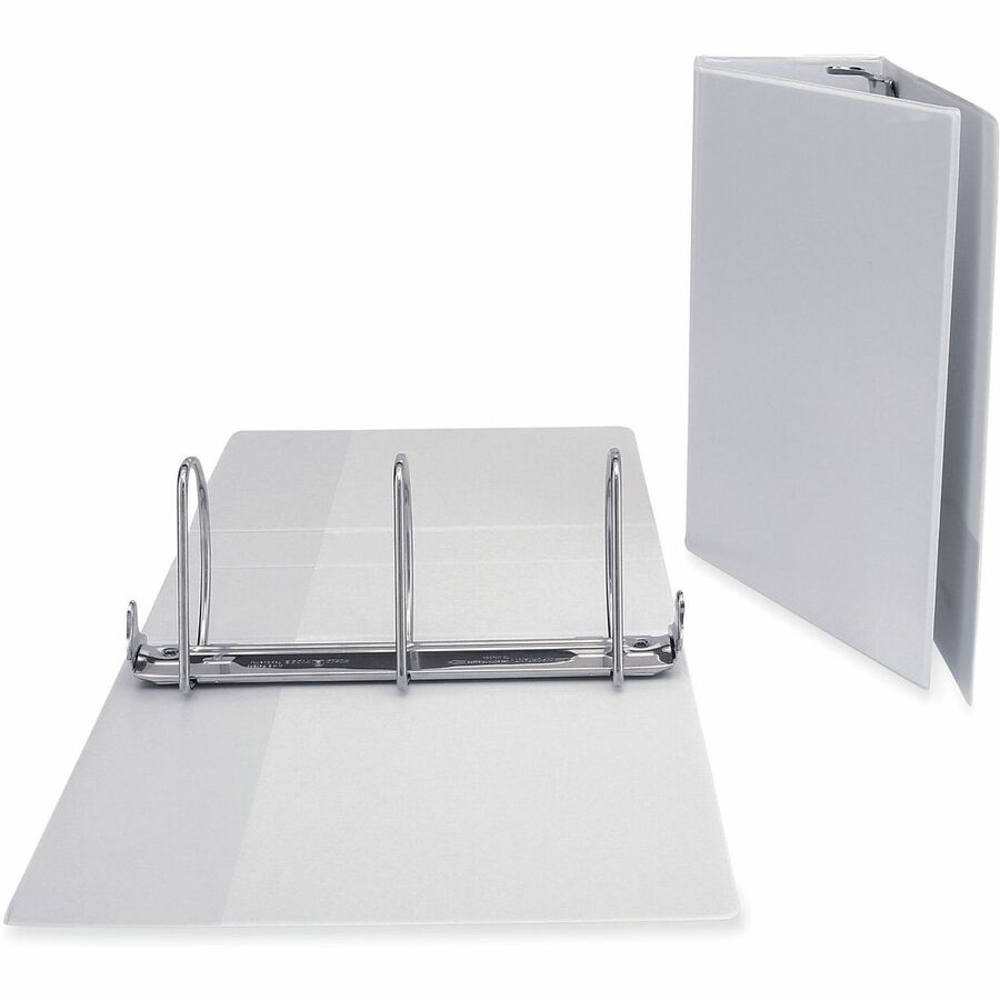 Slant D-Ring View Binder, 3 Rings, 4" Capacity, 11 x 8.5, White