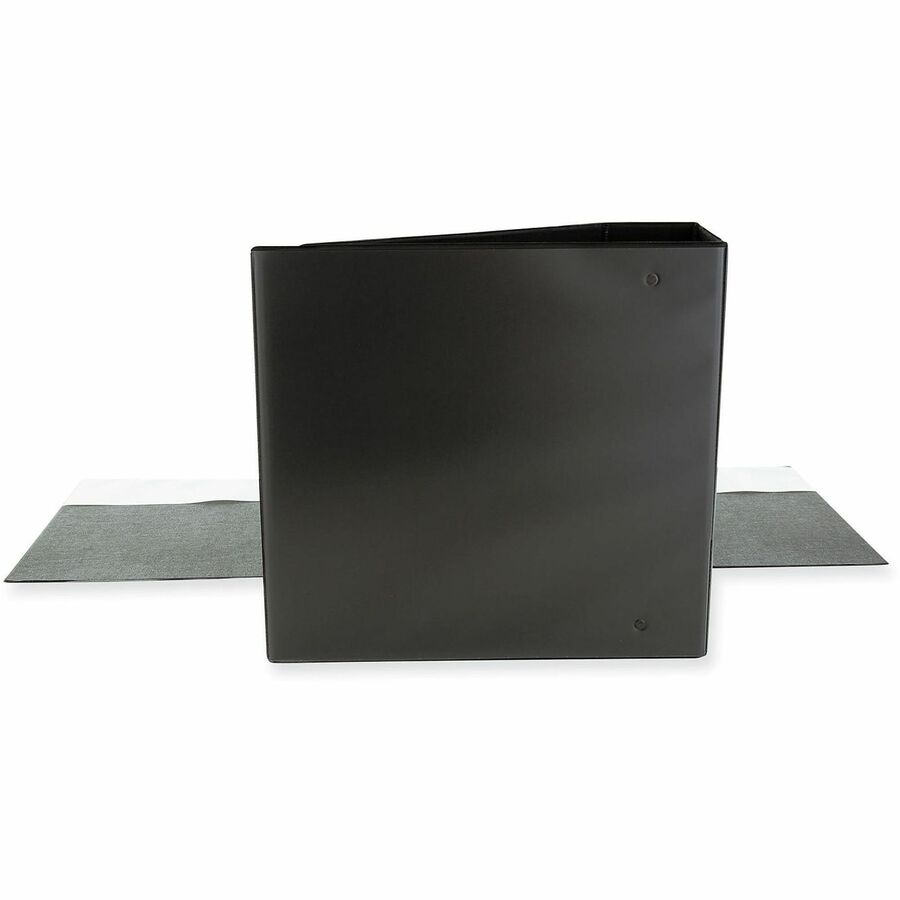 Slant D-Ring View Binder, 3 Rings, 4" Capacity, 11 x 8.5, Black
