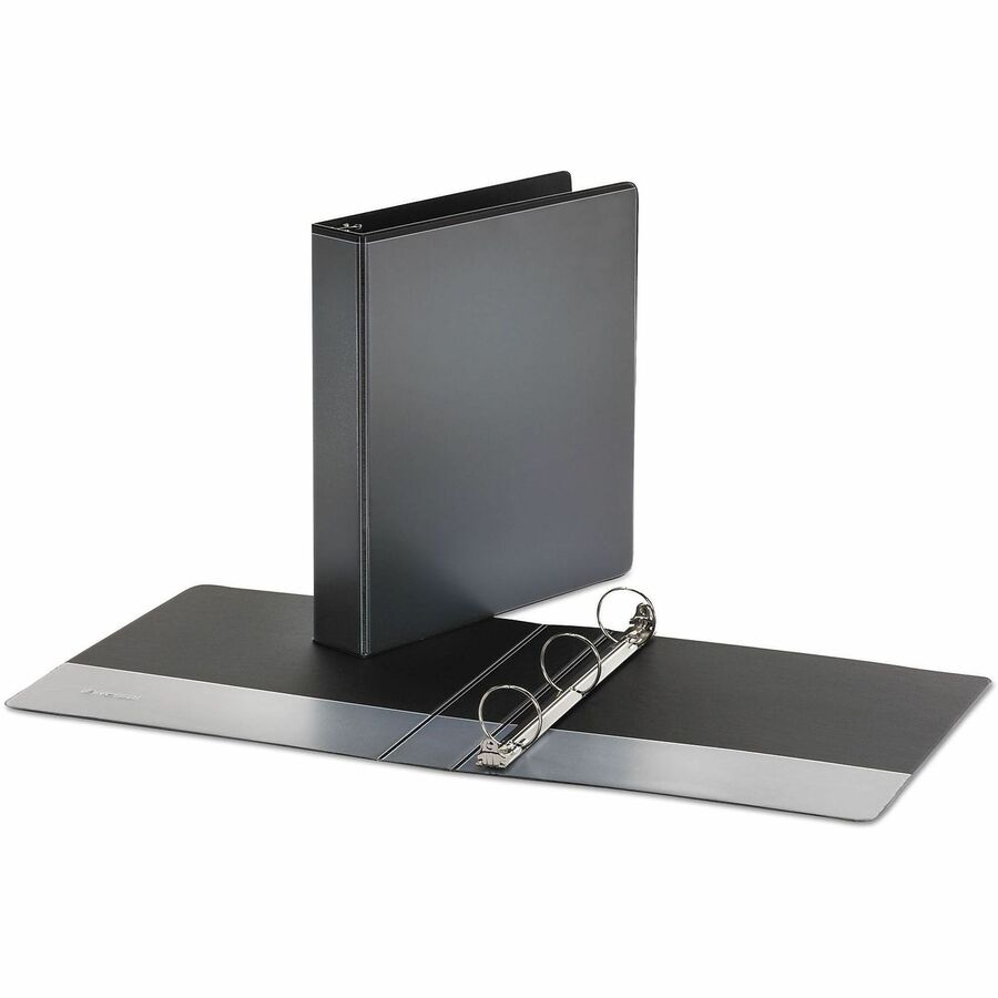 Economy Round Ring View Binder, 3 Rings, 1.5" Capacity, 11 x 8.5, Black
