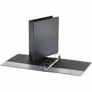 Economy Round Ring View Binder, 3 Rings, 1.5" Capacity, 11 x 8.5, Black