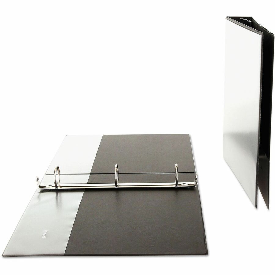 Economy Round Ring View Binder, 3 Rings, 1.5" Capacity, 11 x 8.5, Black