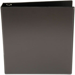 Economy Round Ring View Binder, 3 Rings, 1.5" Capacity, 11 x 8.5, Black